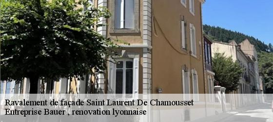 Ravalement de façade  saint-laurent-de-chamousset-69930 Entreprise Bauer , renovation lyonnaise-4