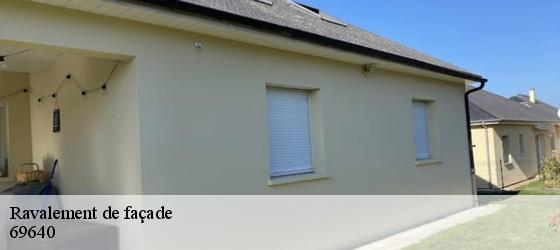 Ravalement de façade  ville-sur-jarnioux-69640 Entreprise Bauer , renovation lyonnaise-5