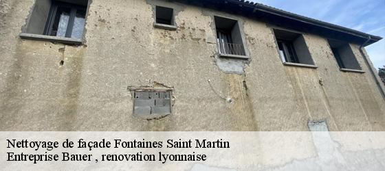Nettoyage de façade  fontaines-saint-martin-69270 Entreprise Bauer , renovation lyonnaise-4