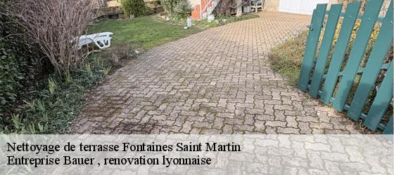 Nettoyage de terrasse  fontaines-saint-martin-69270 Entreprise Bauer , renovation lyonnaise-4