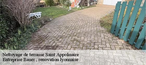 Nettoyage de terrasse  saint-appolinaire-69170 Entreprise Bauer , renovation lyonnaise-4