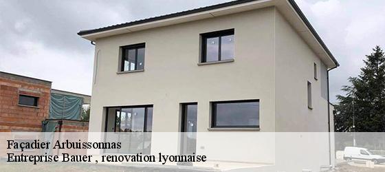 Façadier  arbuissonnas-69460 Entreprise Bauer , renovation lyonnaise-4