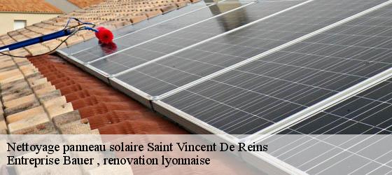 Nettoyage panneau solaire  saint-vincent-de-reins-69240 Entreprise Bauer , renovation lyonnaise-4